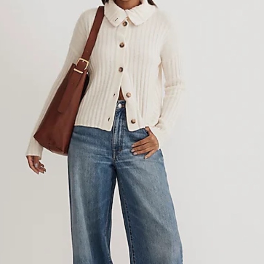 Madewell Oversize-Collar Cardigan Sweater NWOT XS